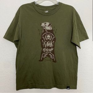 Men Vans OFF THE WALL Olive Green Size XL